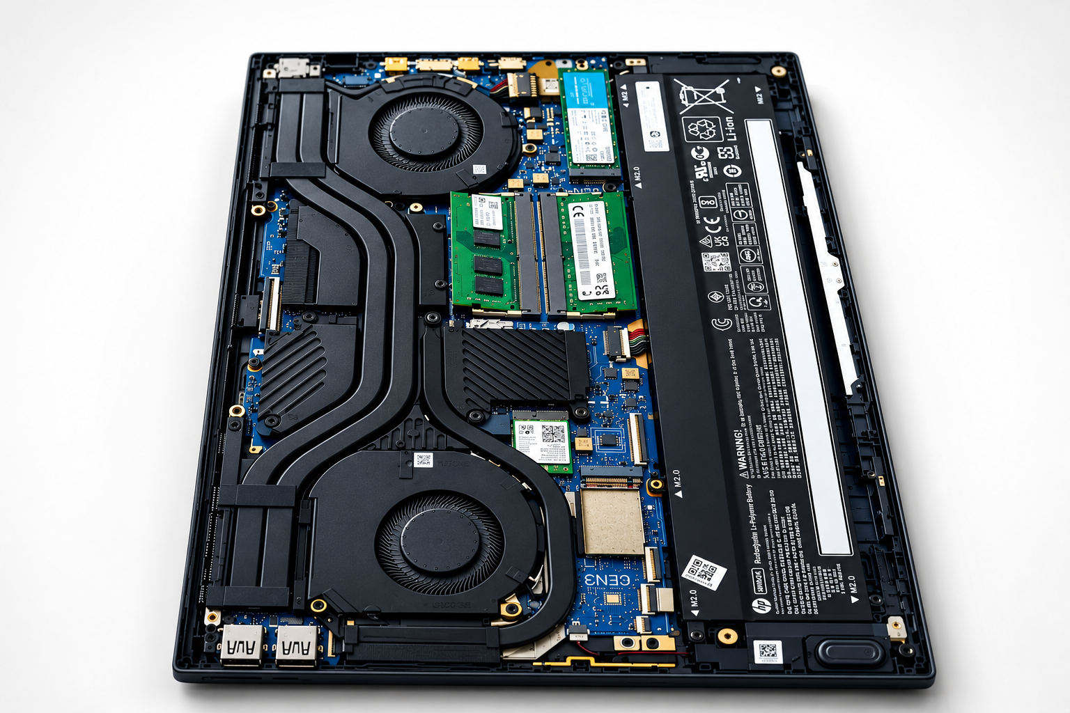 ThinkPad laptop undergoing technical support