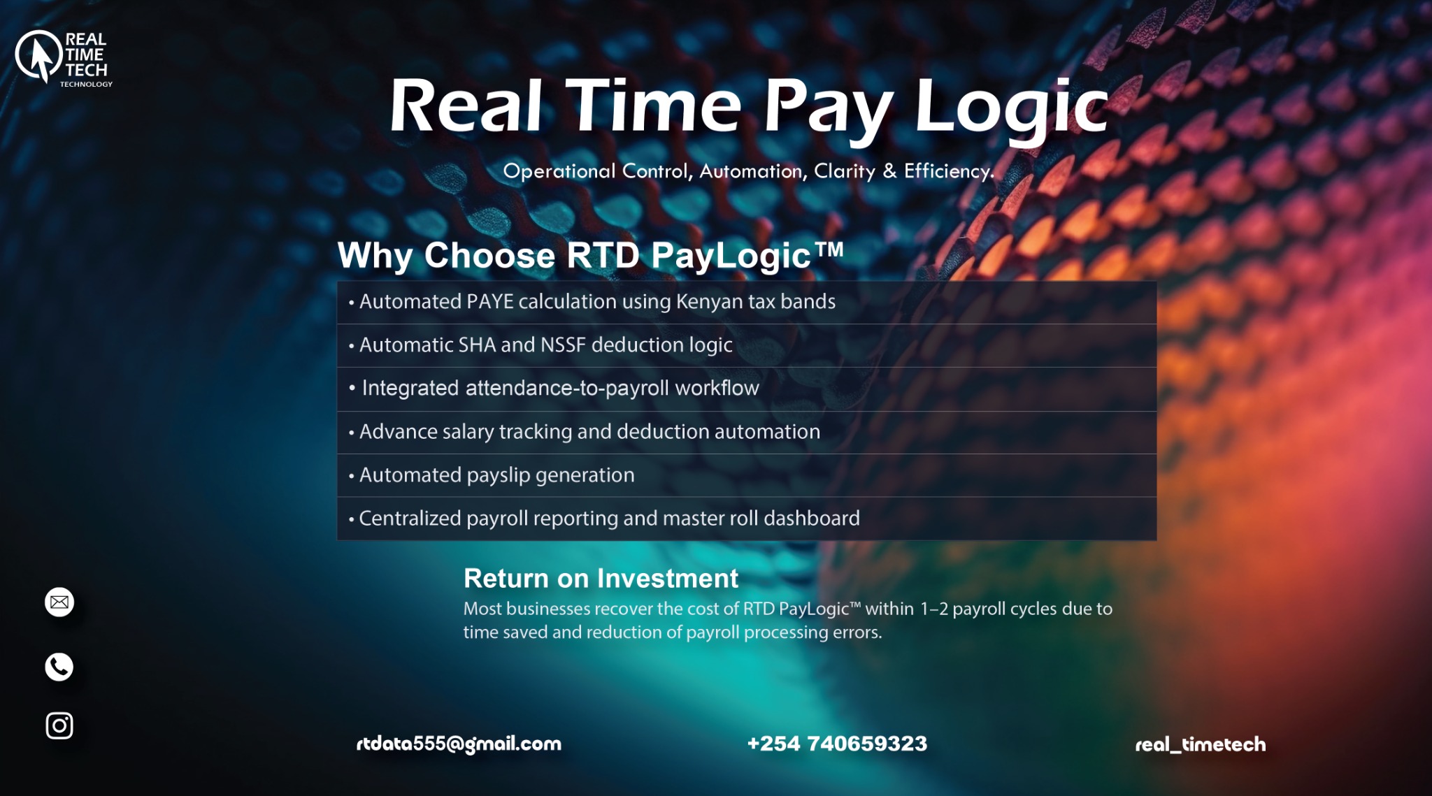 Real Time Pay Logic payslip system
